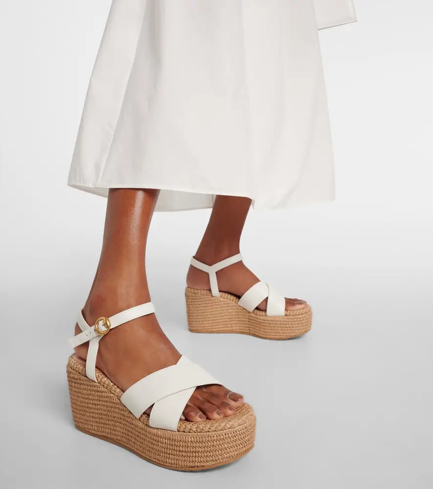 Gianvito Rossi Suede wedge sandals | Thumbnail 5 Gianvito Rossi Suede wedge sandals | Thumbnail 5