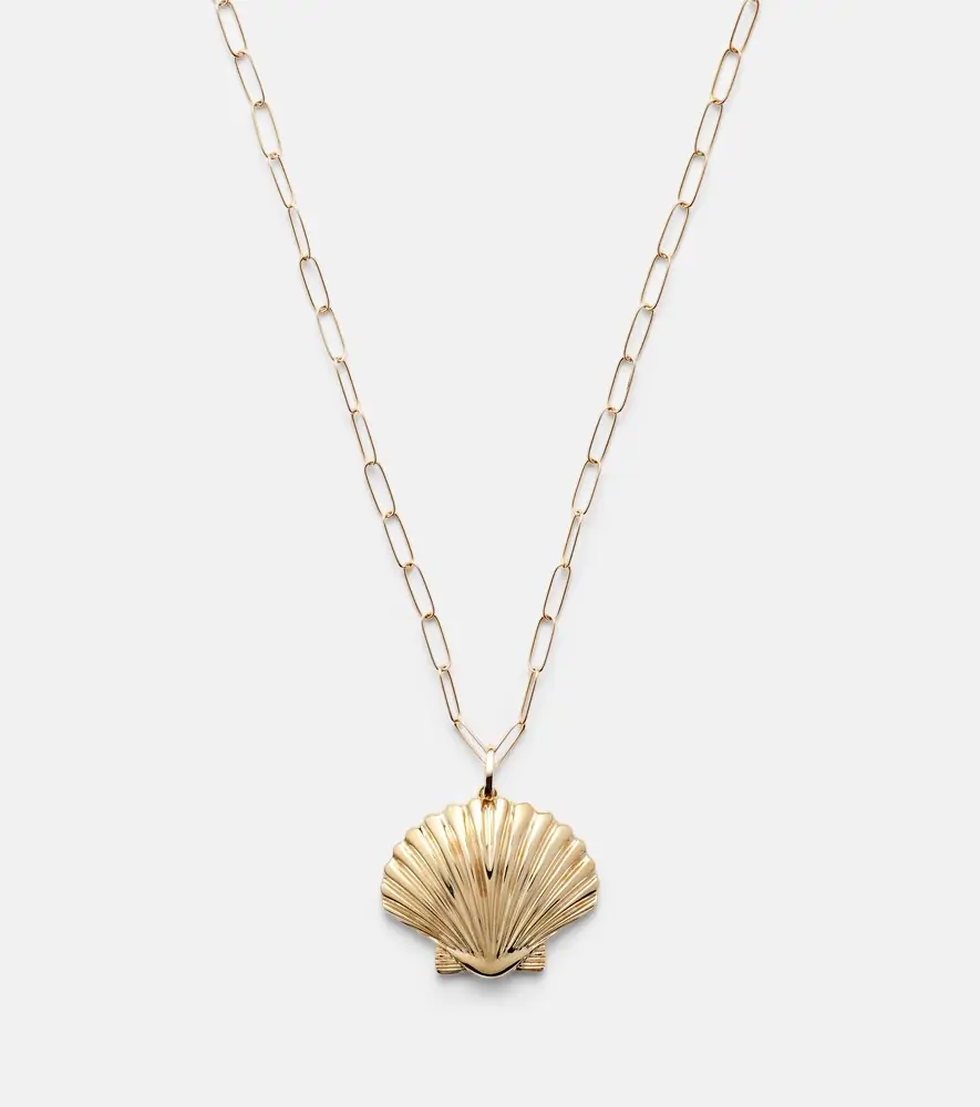 Mateo Venus Large 14kt gold pendant necklace | Thumbnail 3