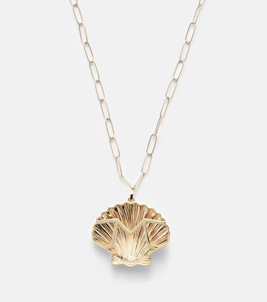 Mateo Venus Large 14kt gold pendant necklace | Thumbnail 6