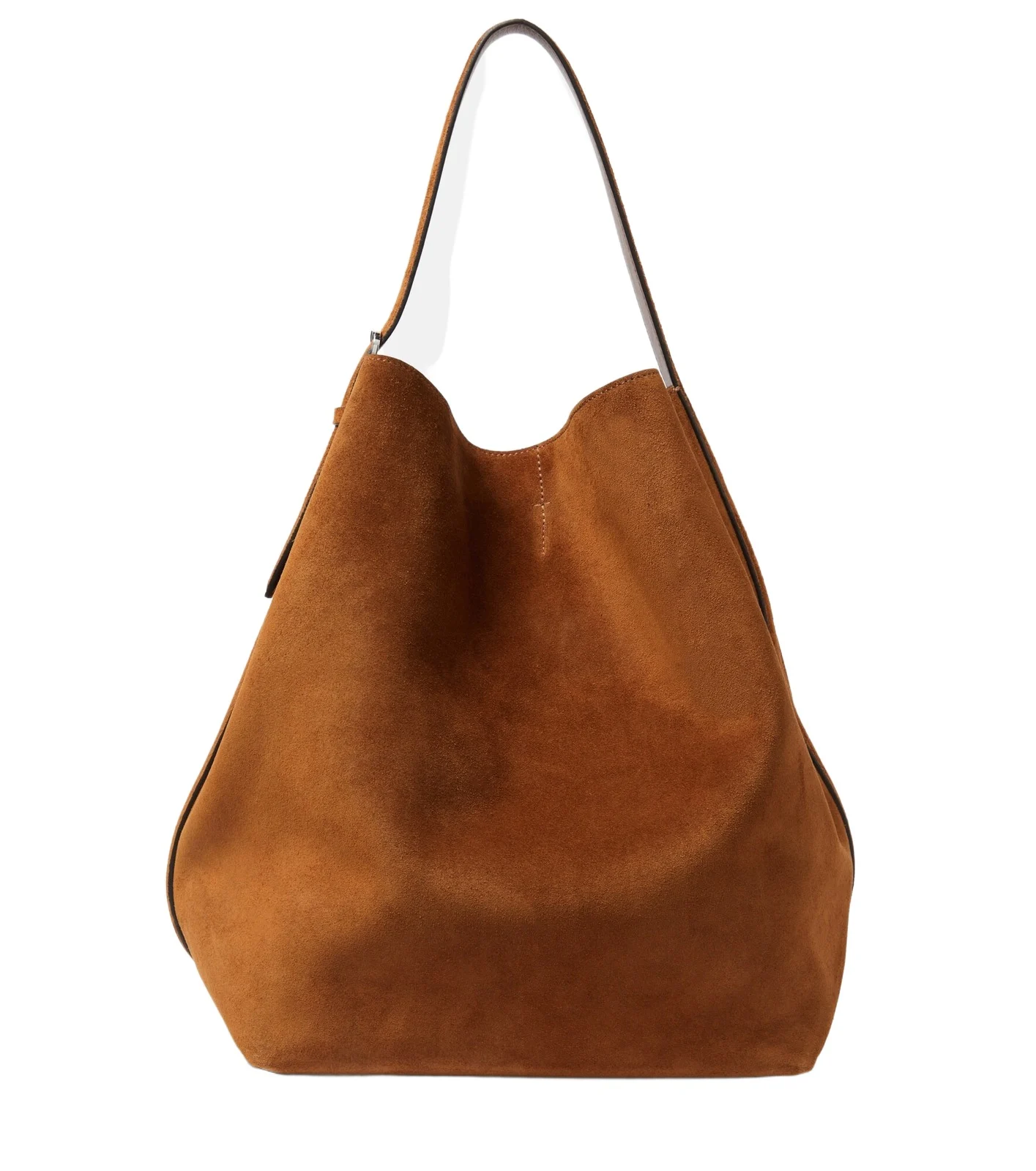 Belted suede tote bag Belted suede tote bag