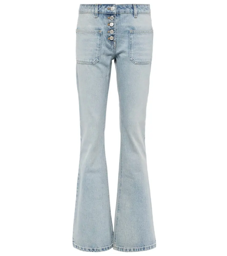 Courreges Courrèges Low-rise bootcut jeans | Image 1 Courreges Courrèges Low-rise bootcut jeans | Image 1