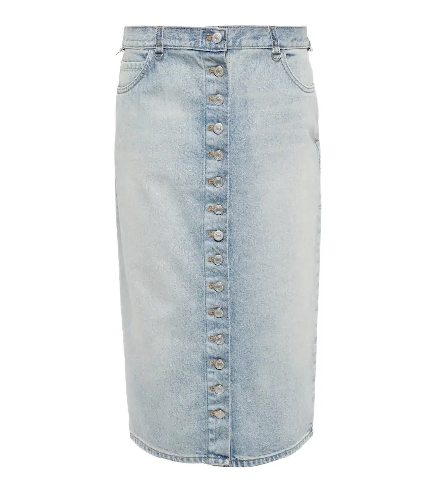 Courreges Courrèges Multiflex denim midi skirt | Image 1 Courreges Courrèges Multiflex denim midi skirt | Image 1