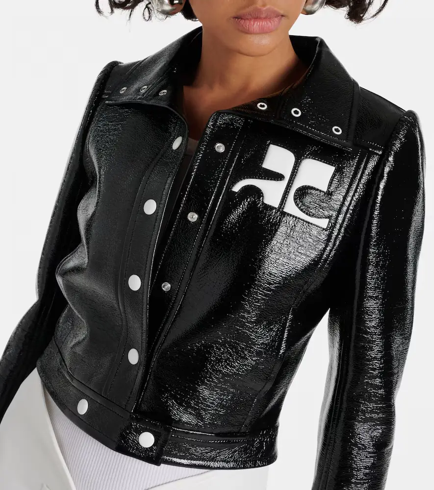 Courrèges Courrèges Reedition cropped vinyl jacket | Thumbnail 4 Courrèges Courrèges Reedition cropped vinyl jacket | Thumbnail 4