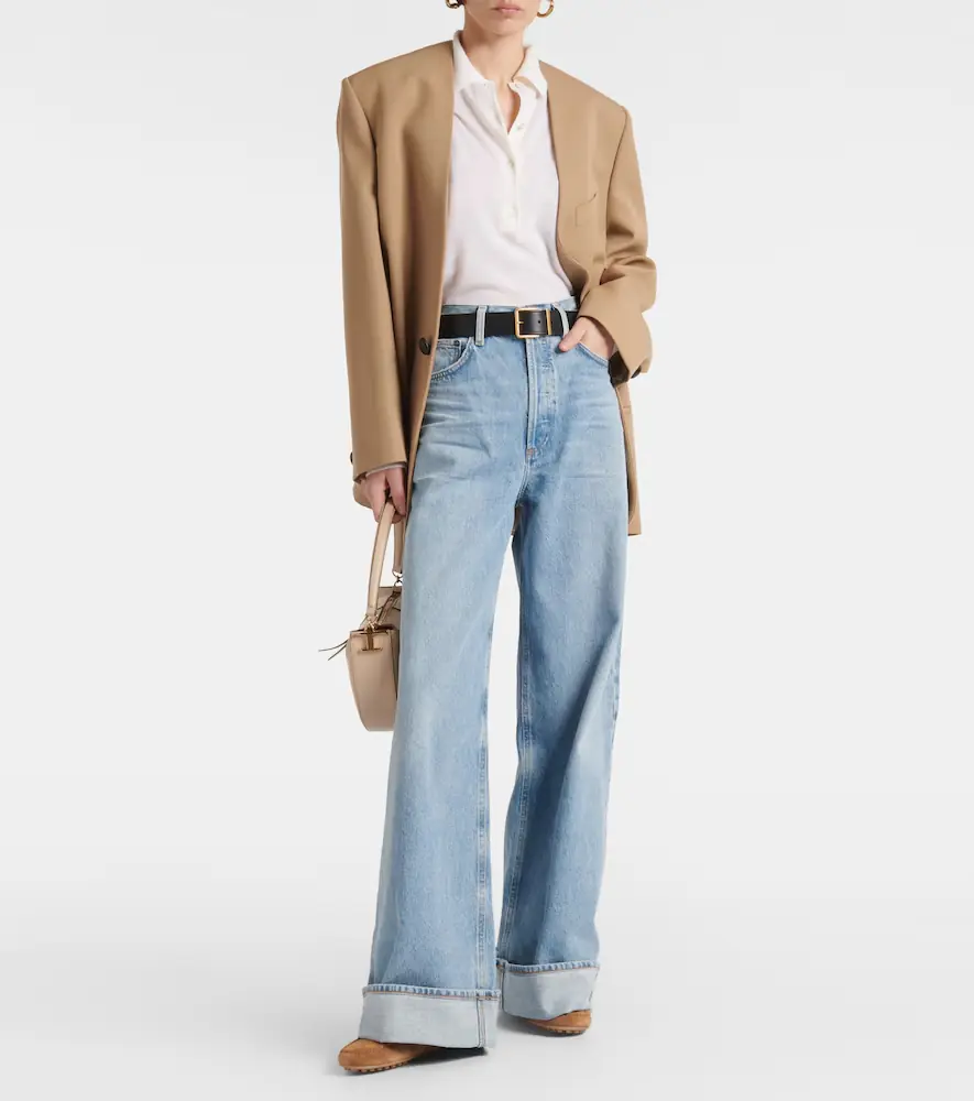 AGOLDE Dame high-rise wide-leg jeans | Thumbnail 4