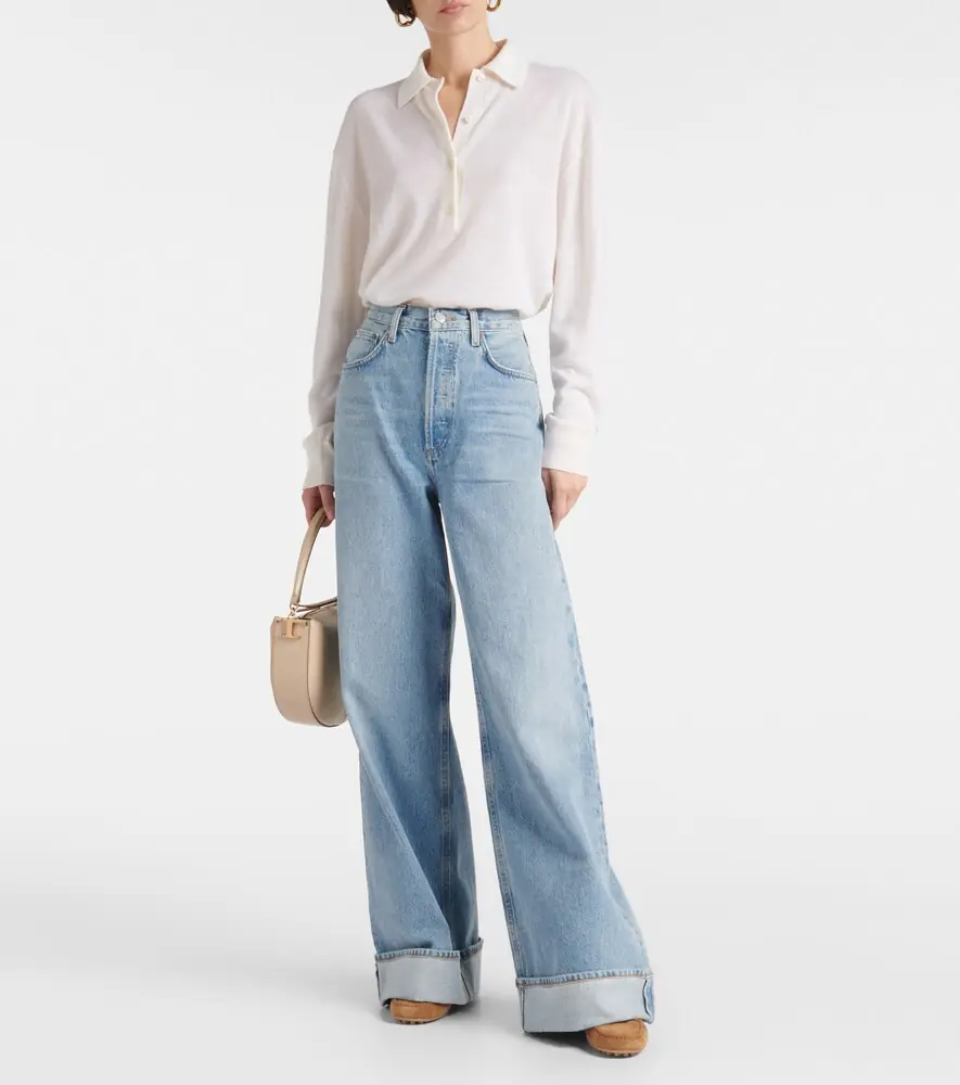 AGOLDE Dame high-rise wide-leg jeans | Thumbnail 5