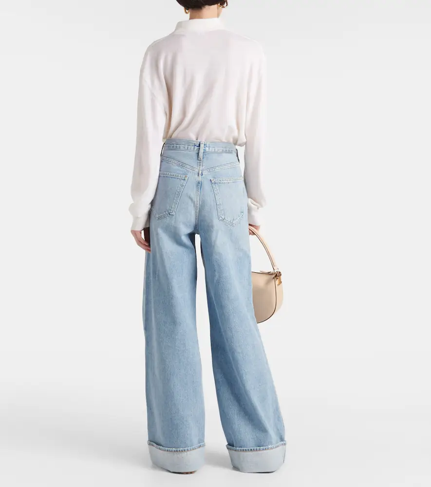 AGOLDE Dame high-rise wide-leg jeans | Thumbnail 7