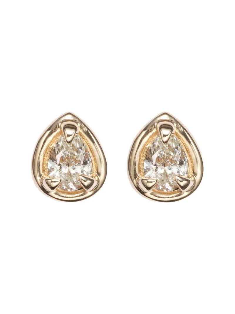 Birthstone Bonbon 14kt gold earrings with diamonds Birthstone Bonbon 14kt gold earrings with diamonds