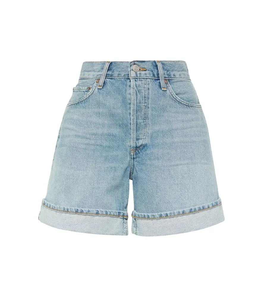 AGOLDE Dame high-rise denim shorts