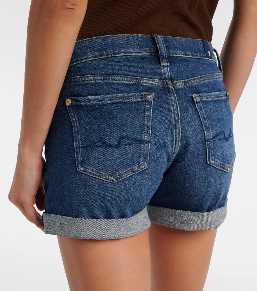 7 For All Mankind Mid-rise denim shorts | Thumbnail 4 7 For All Mankind Mid-rise denim shorts | Thumbnail 4