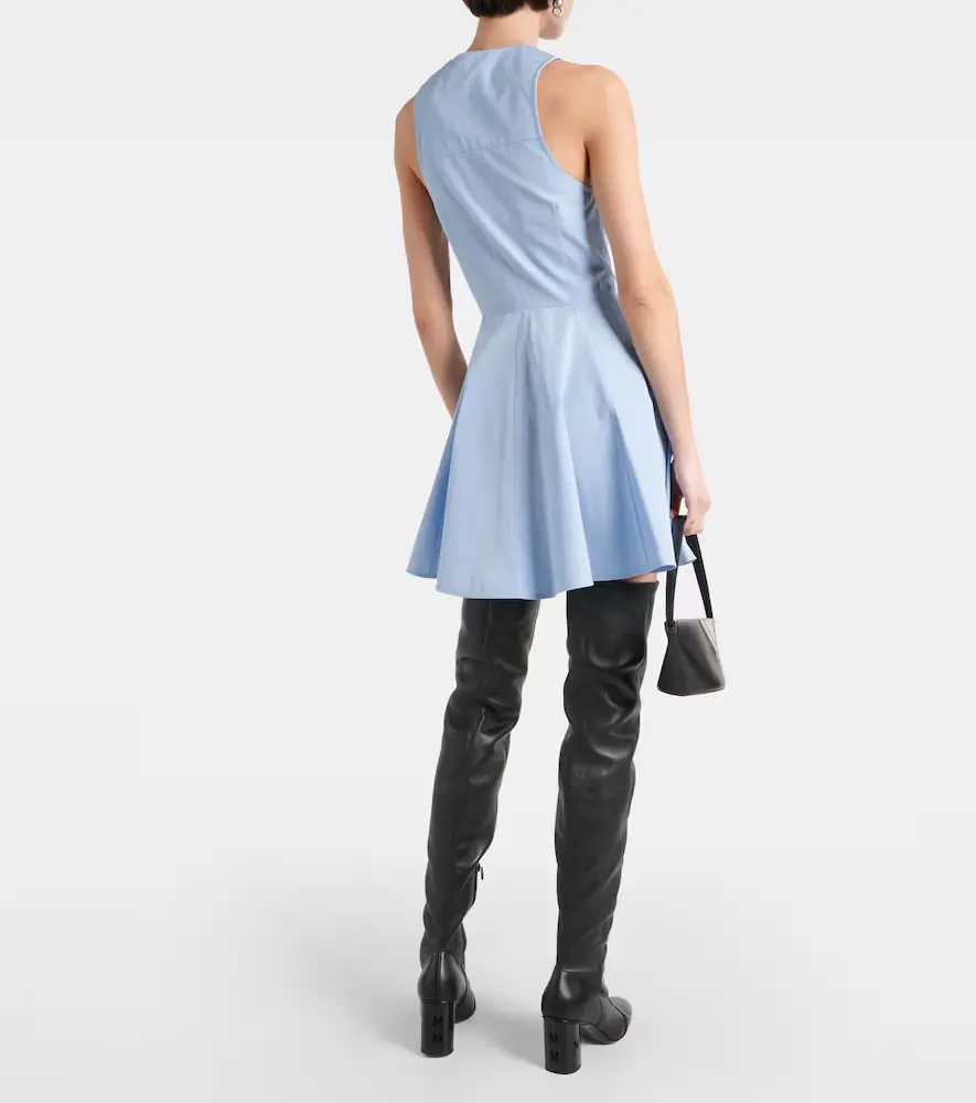 AMI PARIS Godet cotton poplin shirt dress | Thumbnail 3 AMI PARIS Godet cotton poplin shirt dress | Thumbnail 3