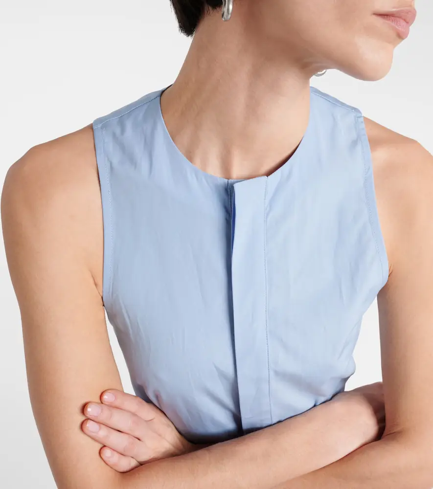 AMI PARIS Godet cotton poplin shirt dress | Thumbnail 4 AMI PARIS Godet cotton poplin shirt dress | Thumbnail 4