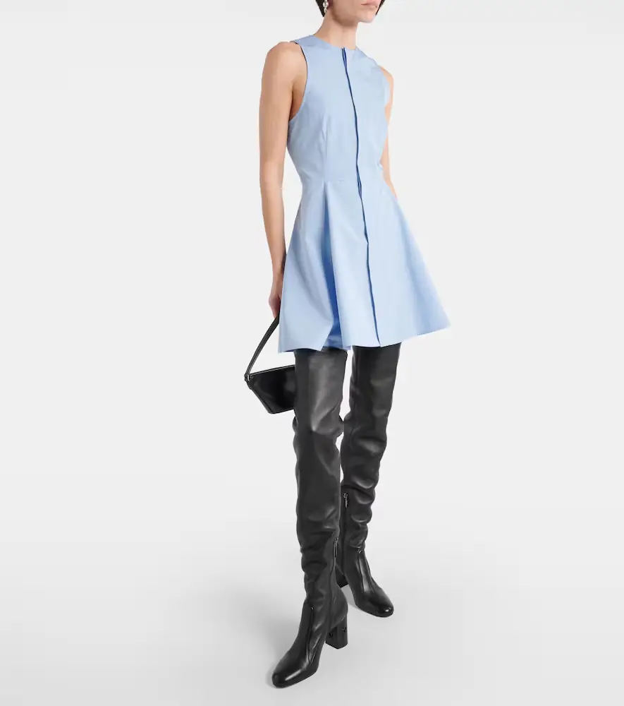 AMI PARIS Godet cotton poplin shirt dress | Thumbnail 5 AMI PARIS Godet cotton poplin shirt dress | Thumbnail 5