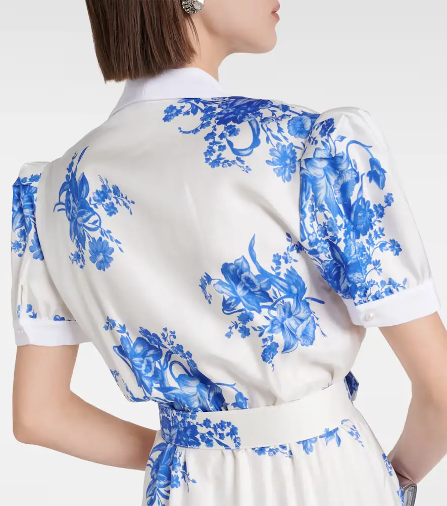 Rodarte Floral silk midi dress | Thumbnail 2 Rodarte Floral silk midi dress | Thumbnail 2