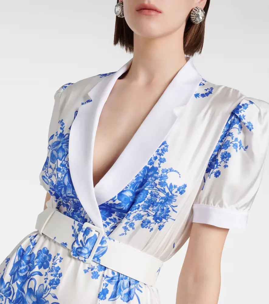 Rodarte Floral silk midi dress | Thumbnail 4 Rodarte Floral silk midi dress | Thumbnail 4