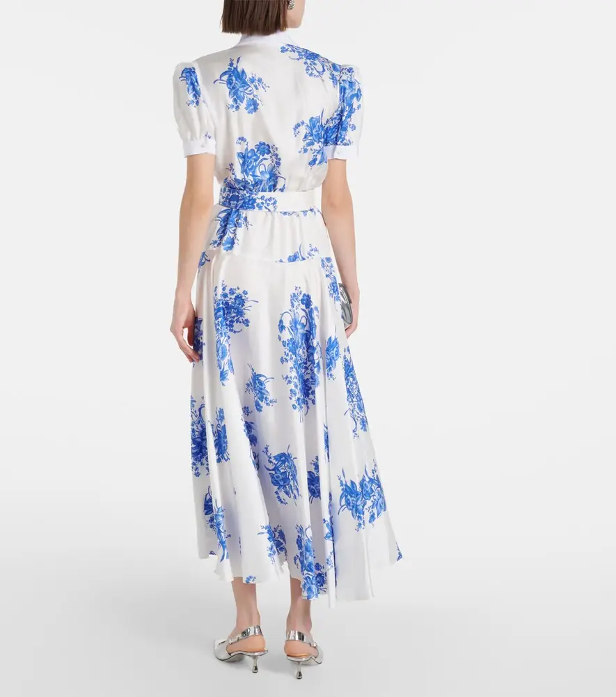 Rodarte Floral silk midi dress | Thumbnail 5 Rodarte Floral silk midi dress | Thumbnail 5