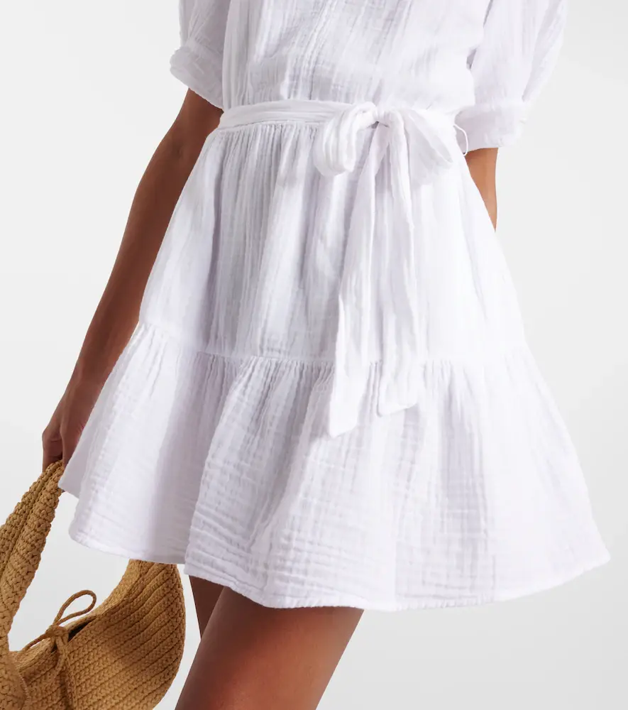 Velvet Bella cotton gauze minidress | Thumbnail 4
