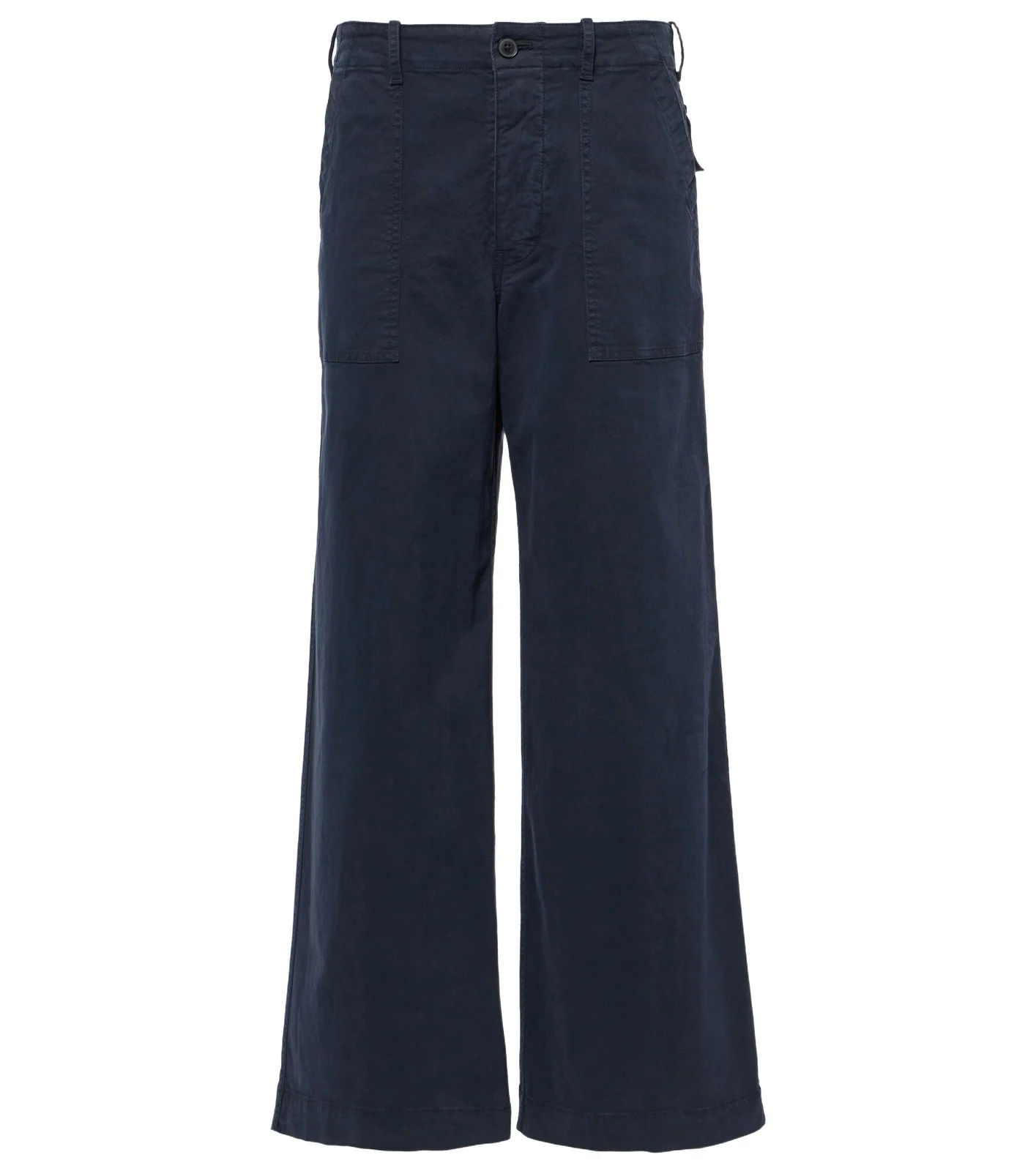 Leon cotton wide-leg pants