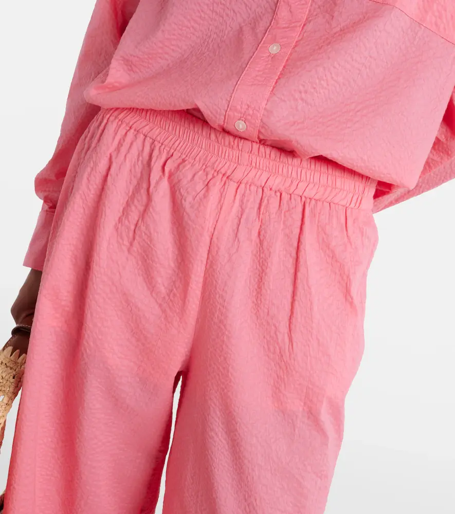 JADE SWIM Mika high-rise cotton wide-leg pants | Thumbnail 2