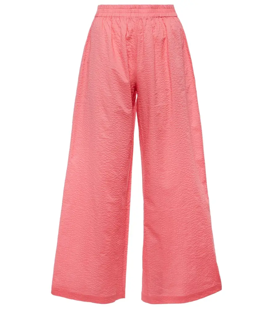 JADE SWIM Mika high-rise cotton wide-leg pants | Image 1 JADE SWIM Mika high-rise cotton wide-leg pants | Image 1