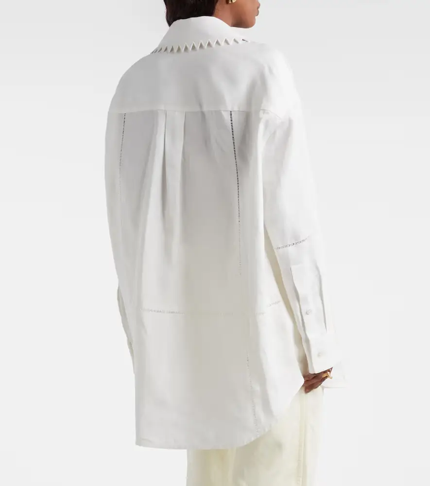 Bottega Veneta Oversized linen shirt | Thumbnail 5 Bottega Veneta Oversized linen shirt | Thumbnail 5