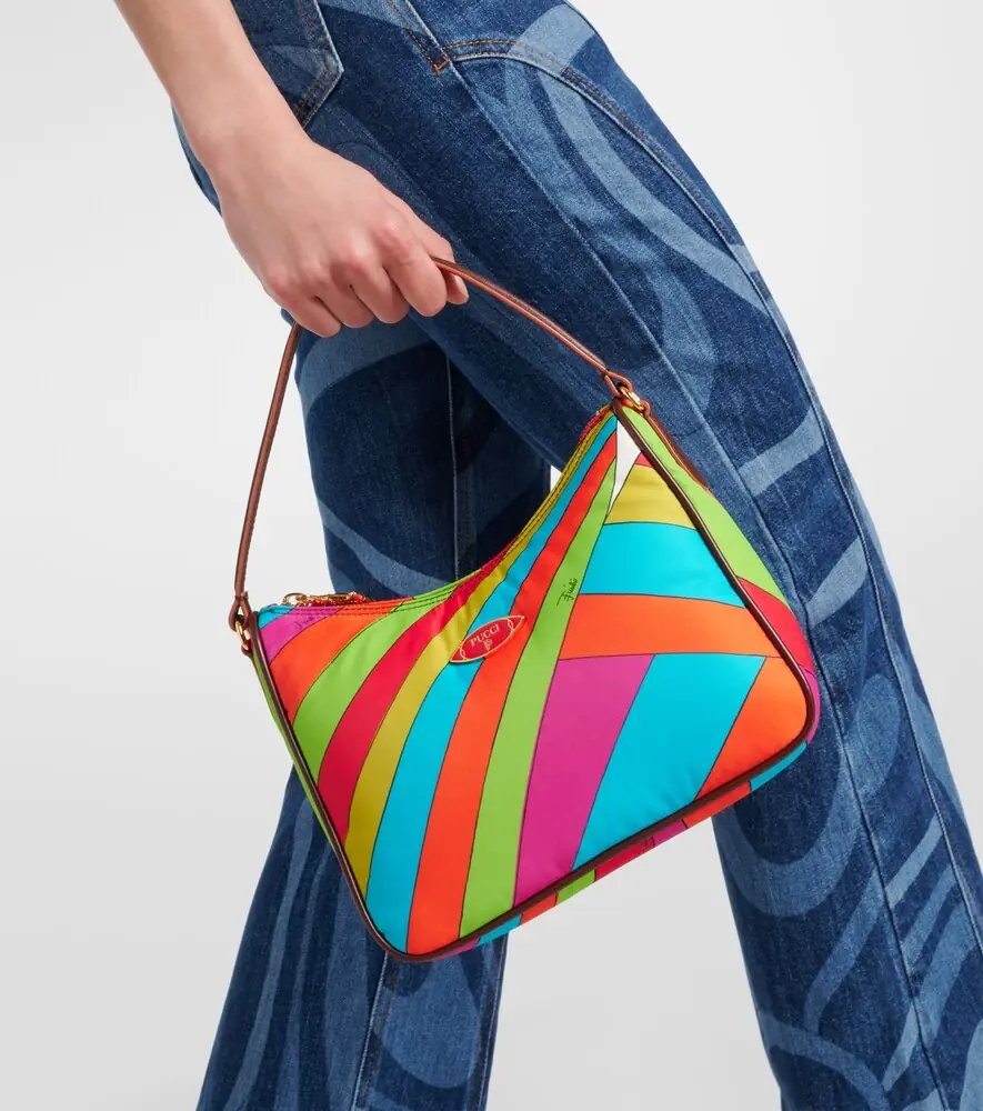 Pucci Iride Small leather-trimmed shoulder bag | Thumbnail 4 Pucci Iride Small leather-trimmed shoulder bag | Thumbnail 4