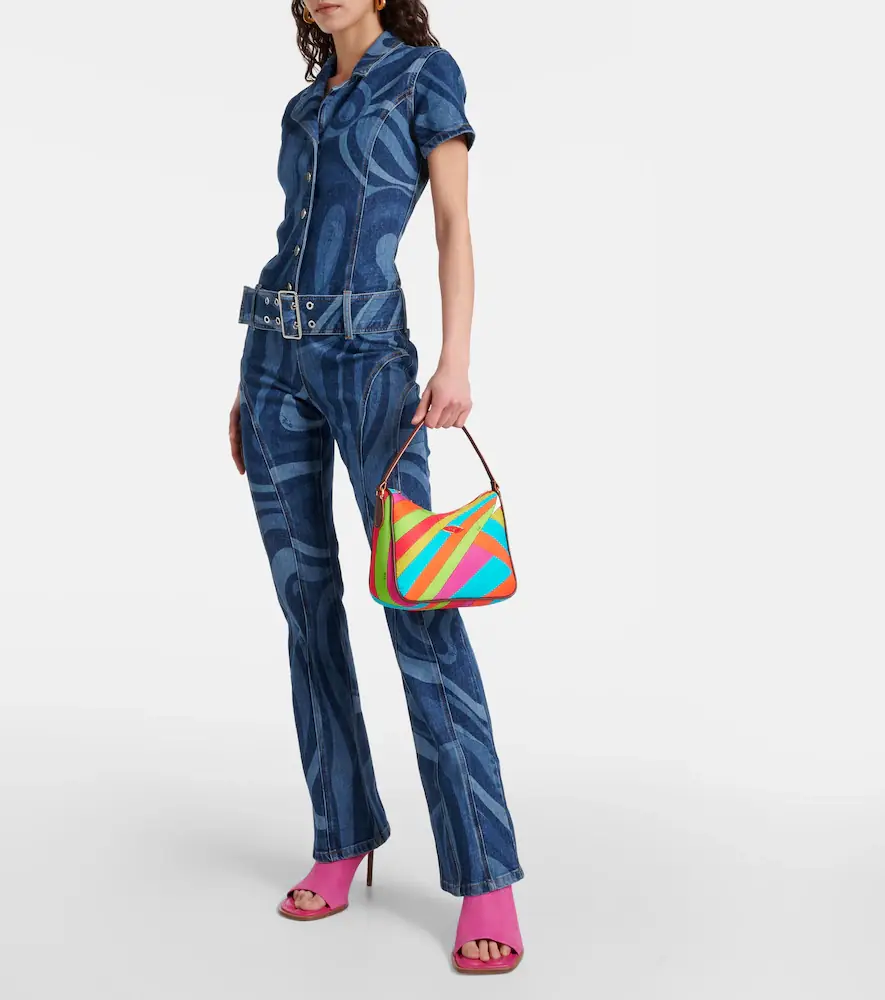Pucci Iride Small leather-trimmed shoulder bag | Thumbnail 5 Pucci Iride Small leather-trimmed shoulder bag | Thumbnail 5