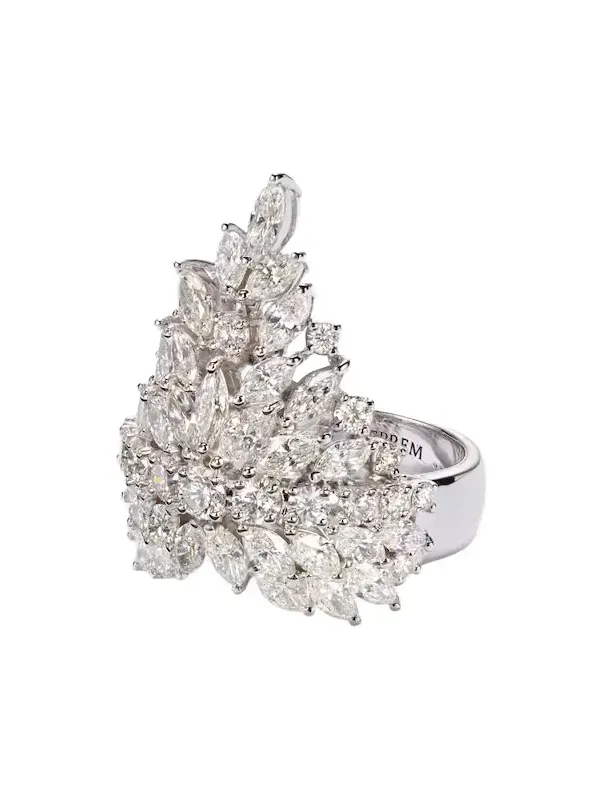 Y-Not 18kt white gold ring with diamonds Y-Not 18kt white gold ring with diamonds