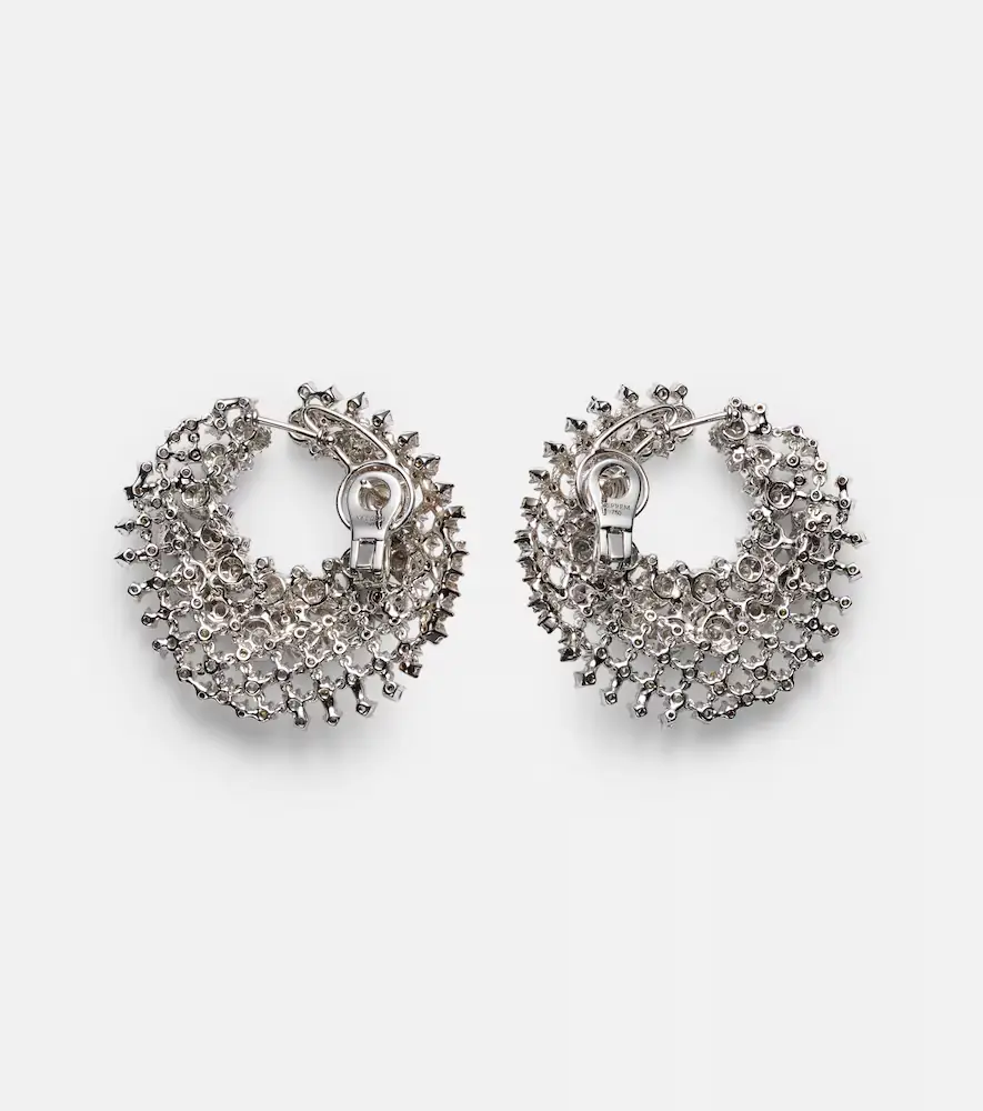 YEPREM Y-Couture 18kt white gold earrings with diamonds | Thumbnail 2 YEPREM Y-Couture 18kt white gold earrings with diamonds | Thumbnail 2