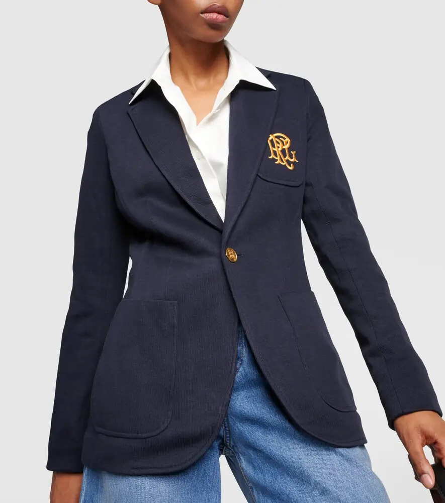 Polo Ralph Lauren Embroidered cotton-blend blazer | Thumbnail 6
