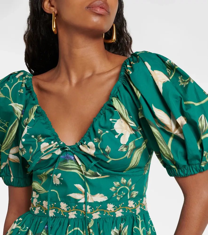Agua by Agua Bendita Manzanilla Esmeralda cotton minidress | Thumbnail 2