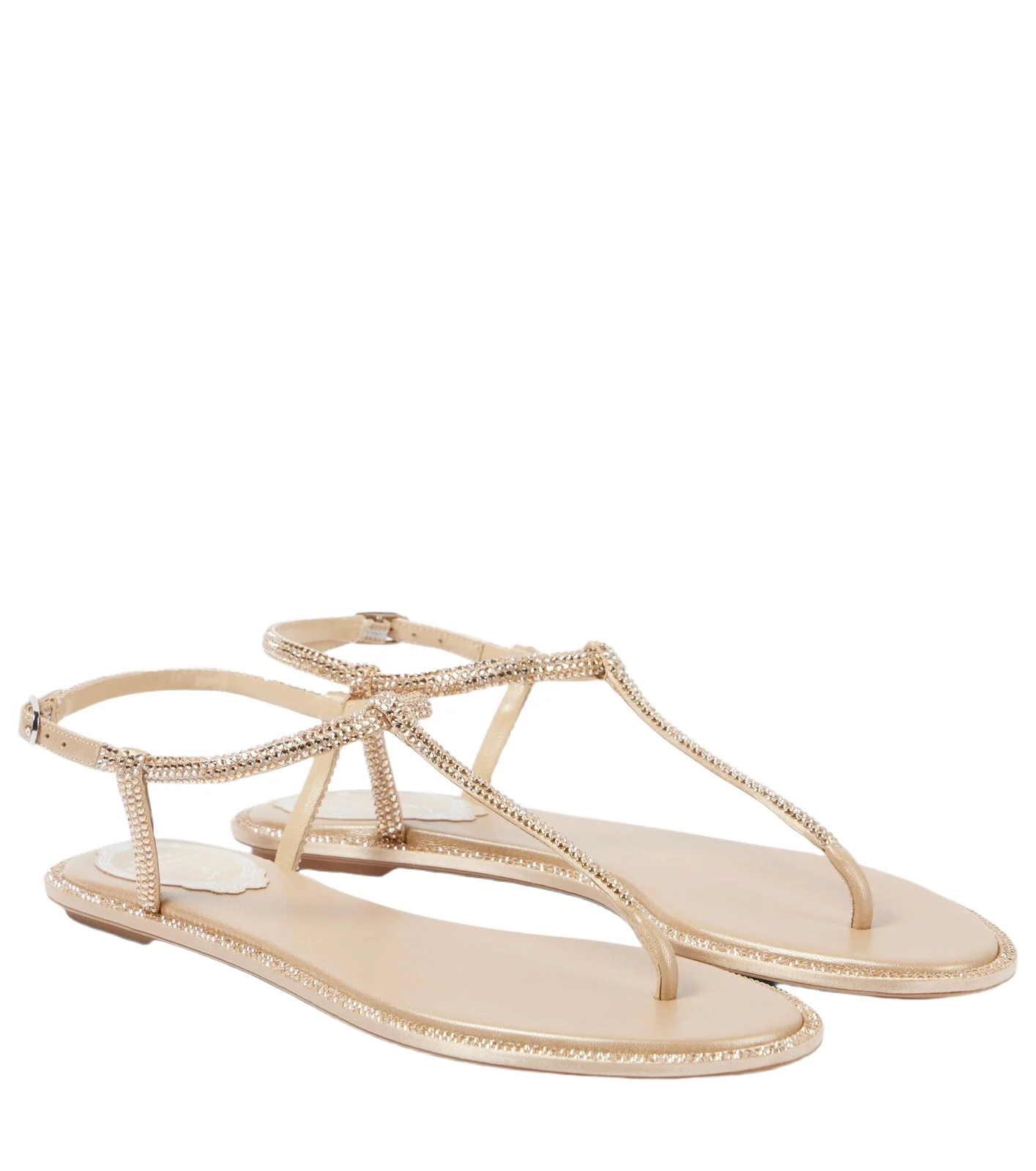 Diana satin and leather thong sandals Diana satin and leather thong sandals