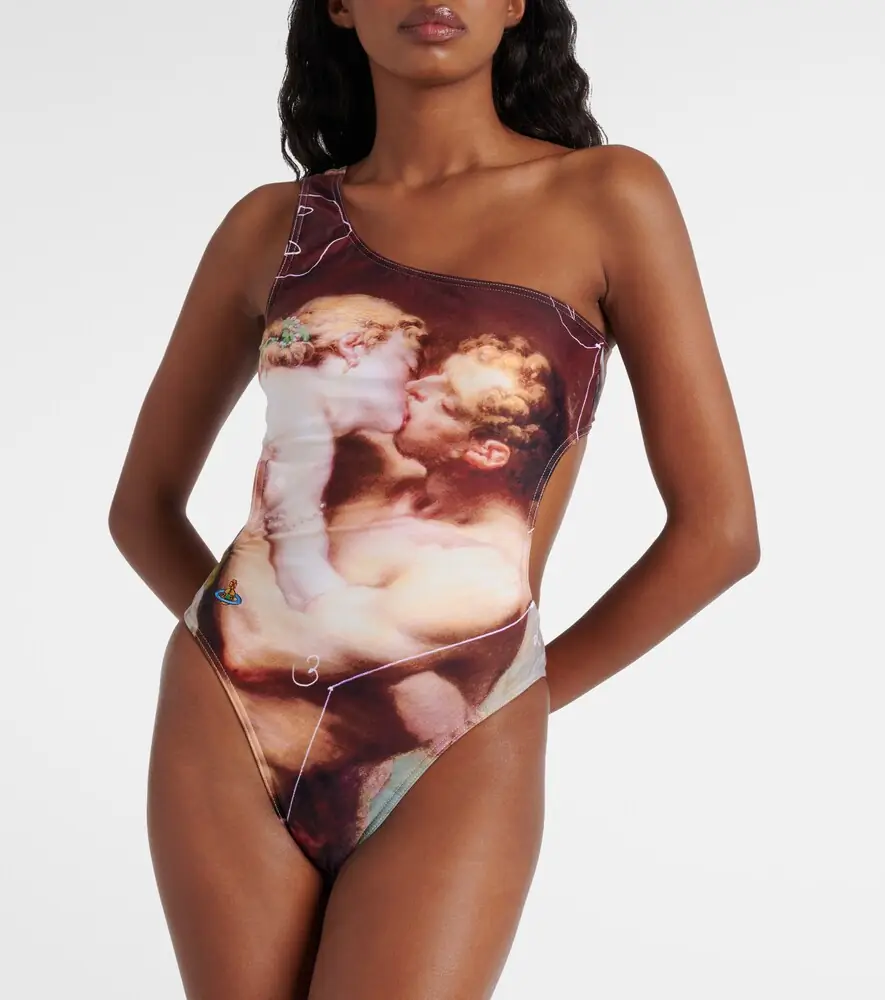 Vivienne Westwood The Kiss one-shoulder swimsuit | Thumbnail 2 Vivienne Westwood The Kiss one-shoulder swimsuit | Thumbnail 2