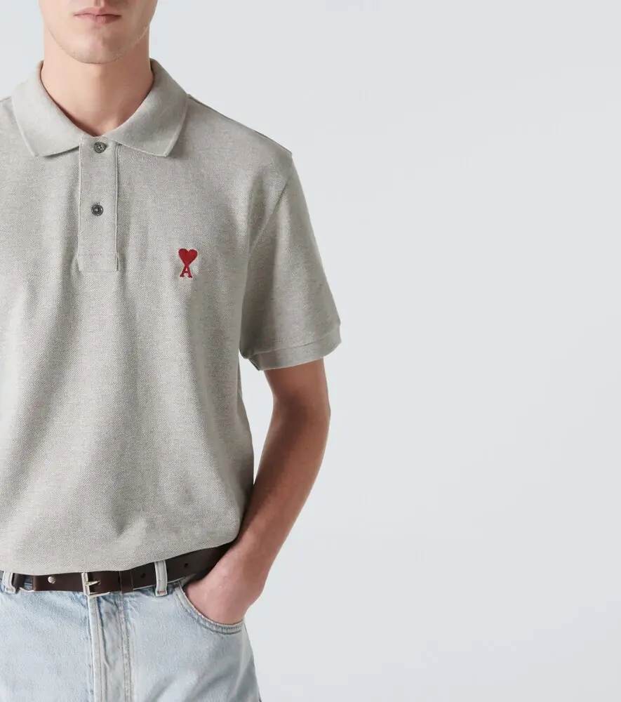 AMI PARIS Ami De Caur cotton piqué polo shirt | Thumbnail 2
