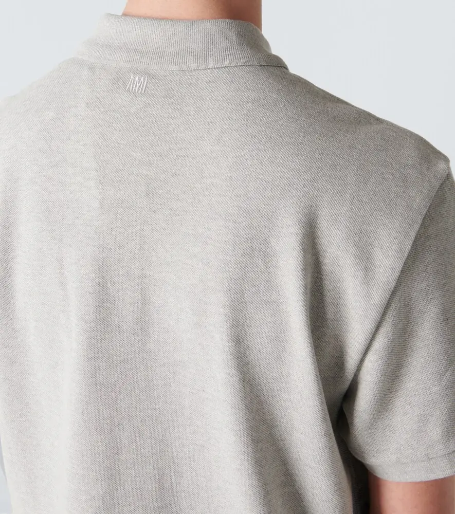 AMI PARIS Ami De Caur cotton piqué polo shirt | Thumbnail 5
