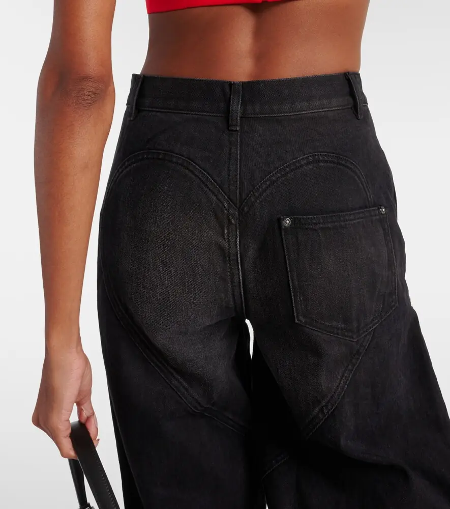 AREA Crystal-embellished wide-leg jeans | Thumbnail 6 AREA Crystal-embellished wide-leg jeans | Thumbnail 6