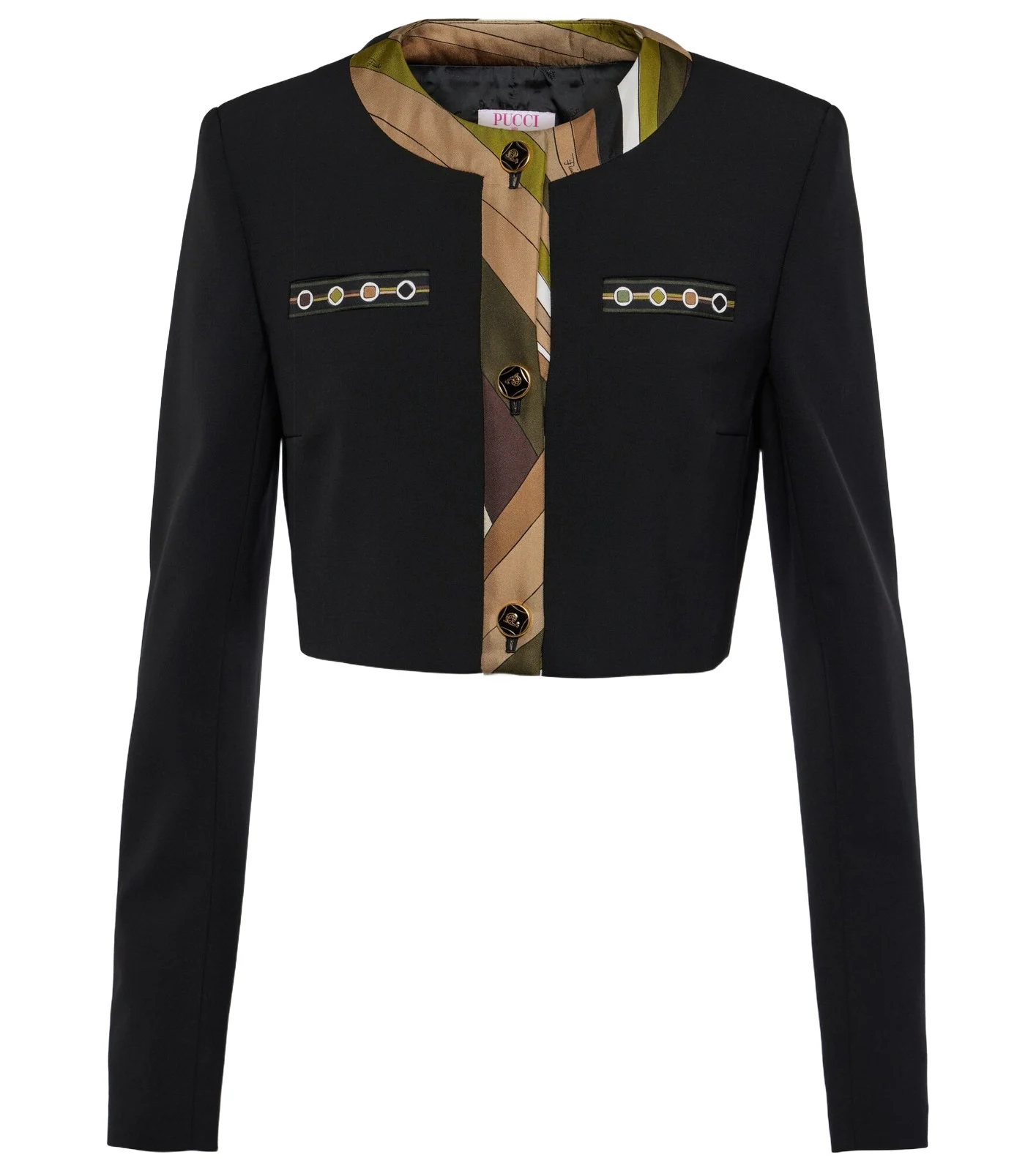 Vivara cropped wool-blend jacket