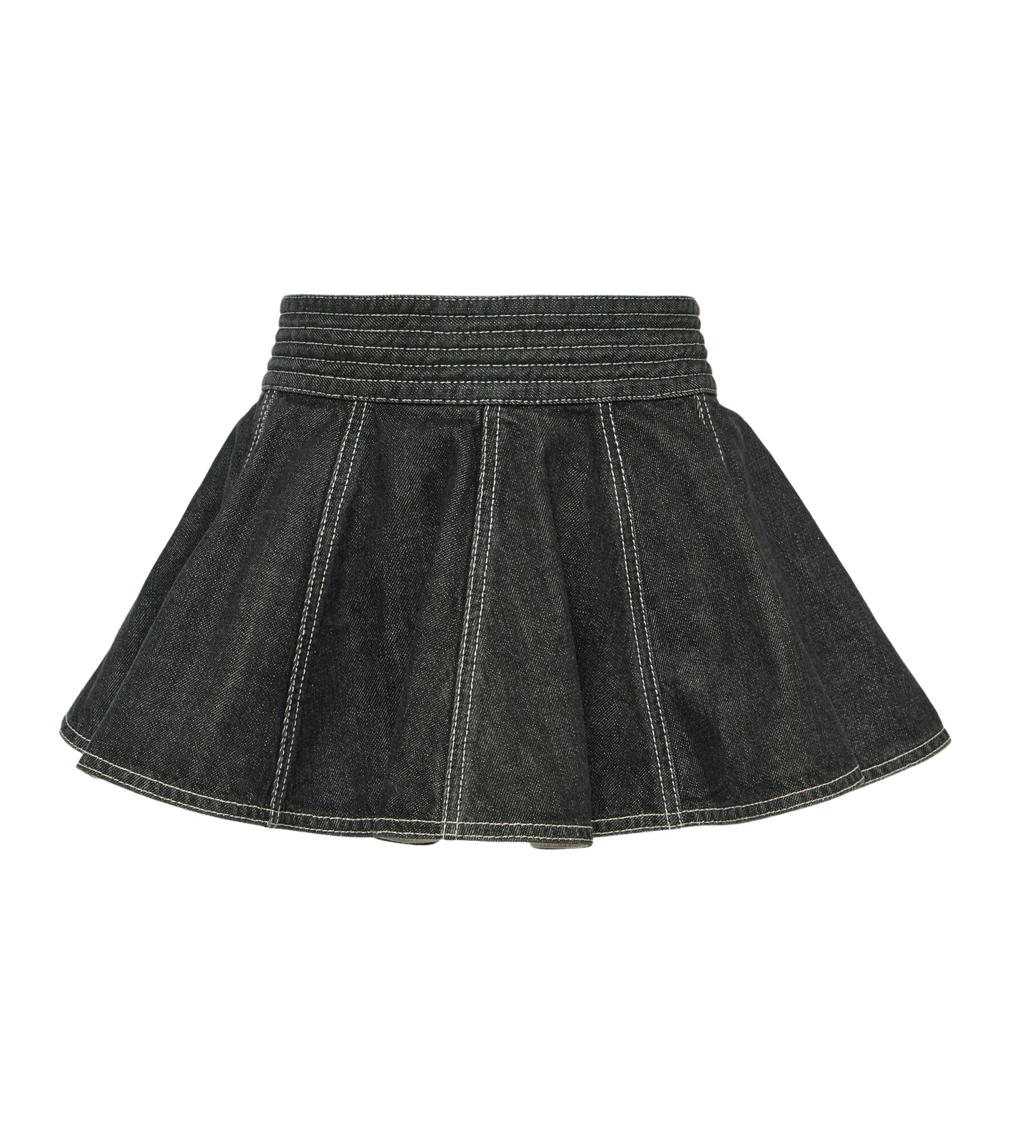 ALAÏA Peplum denim skirt belt ALAÏA Peplum denim skirt belt