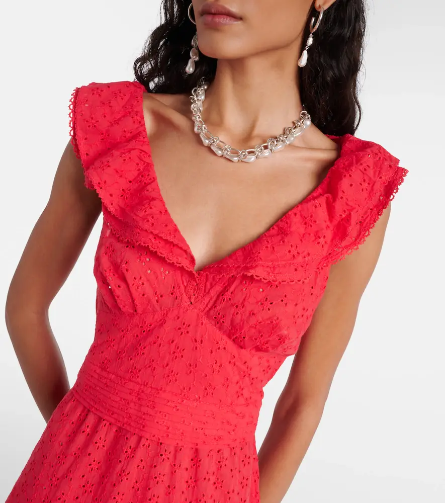 Poupette St Barth Bruna ruffled cotton minidress | Thumbnail 3