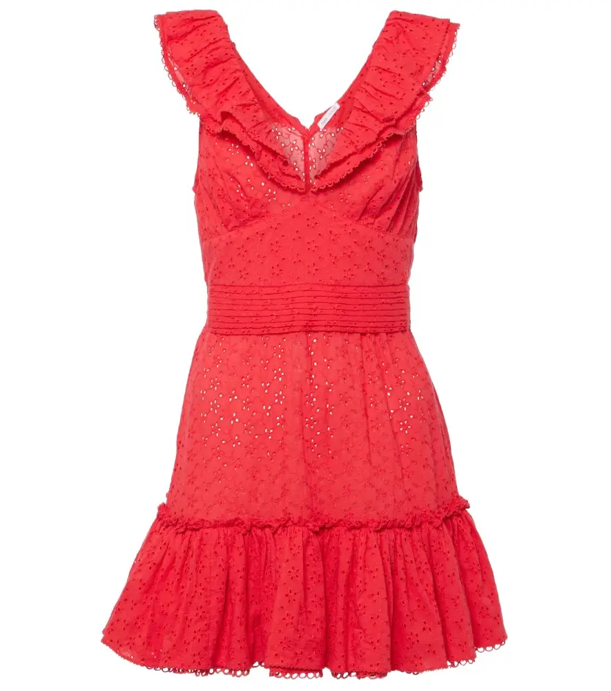Poupette St Barth Bruna ruffled cotton minidress | Image 1 Poupette St Barth Bruna ruffled cotton minidress | Image 1