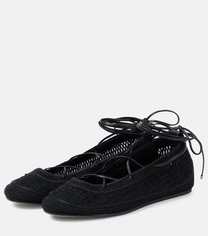 Isabel Marant Belna open-knit ballet flats | Thumbnail 3