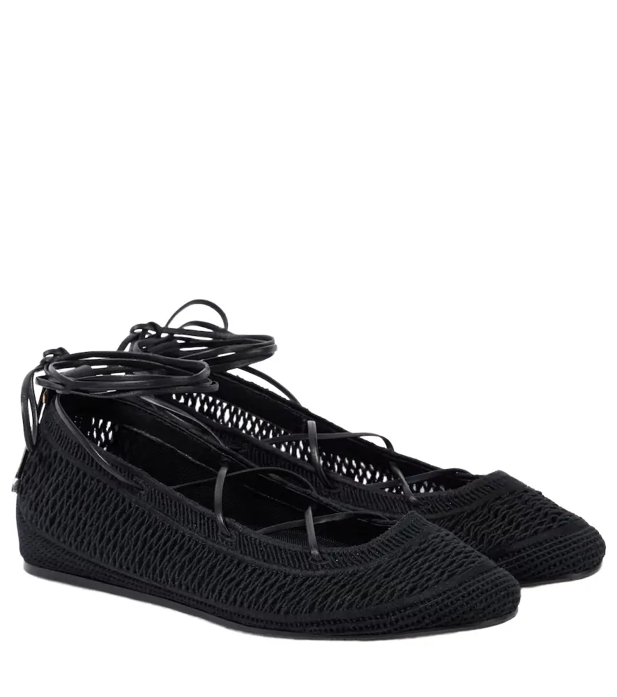 Isabel Marant Belna open-knit ballet flats