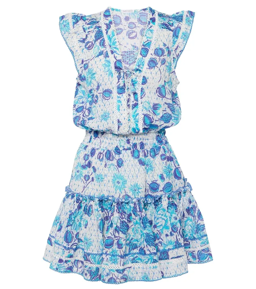 Poupette St Barth Anais printed cotton minidress