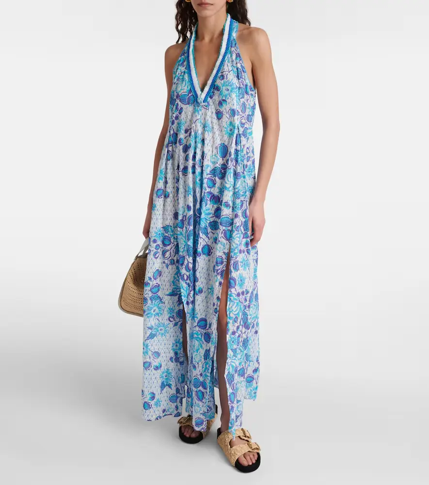 Poupette St Barth Cotton midi dress | Thumbnail 3 Poupette St Barth Cotton midi dress | Thumbnail 3