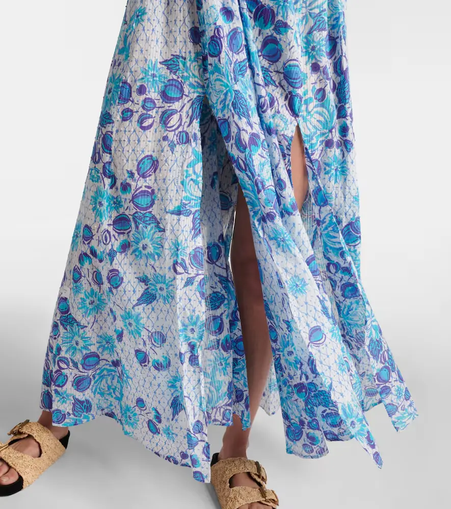 Poupette St Barth Cotton midi dress | Thumbnail 5 Poupette St Barth Cotton midi dress | Thumbnail 5