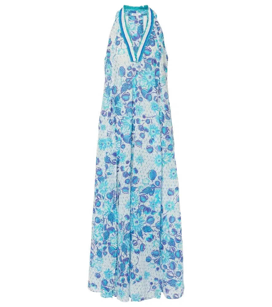 Poupette St Barth Cotton midi dress