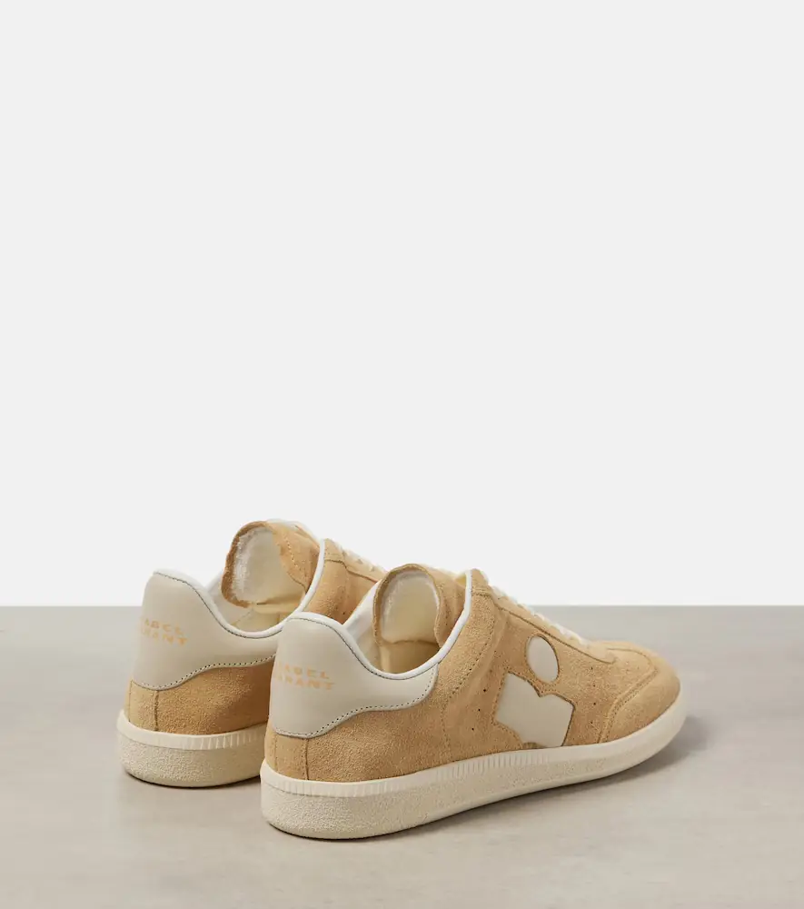 Isabel Marant Bryce leather-trimmed suede sneakers | Thumbnail 3