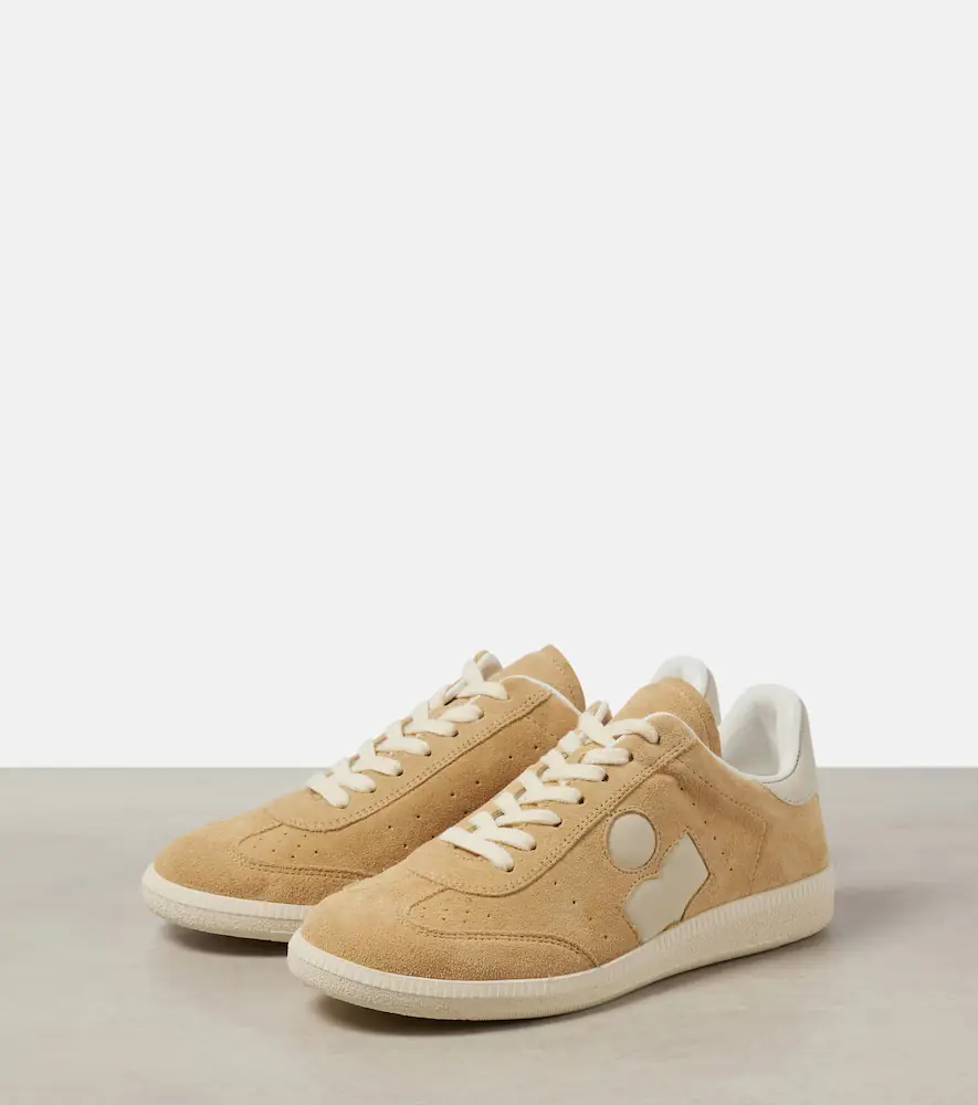 Isabel Marant Bryce leather-trimmed suede sneakers | Thumbnail 4