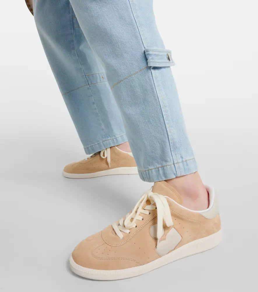 Isabel Marant Bryce leather-trimmed suede sneakers | Thumbnail 5
