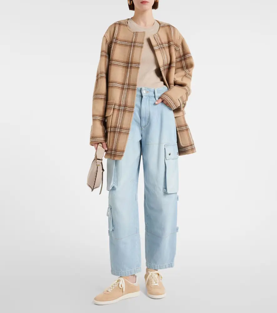 Isabel Marant Bryce leather-trimmed suede sneakers | Thumbnail 7
