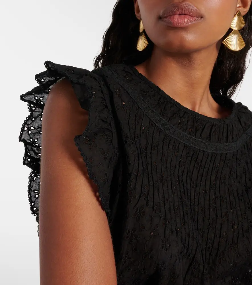 Poupette St Barth Galia ruffled top | Thumbnail 3